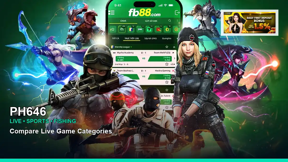 PH646 sports betting and arcade games for Philippine players